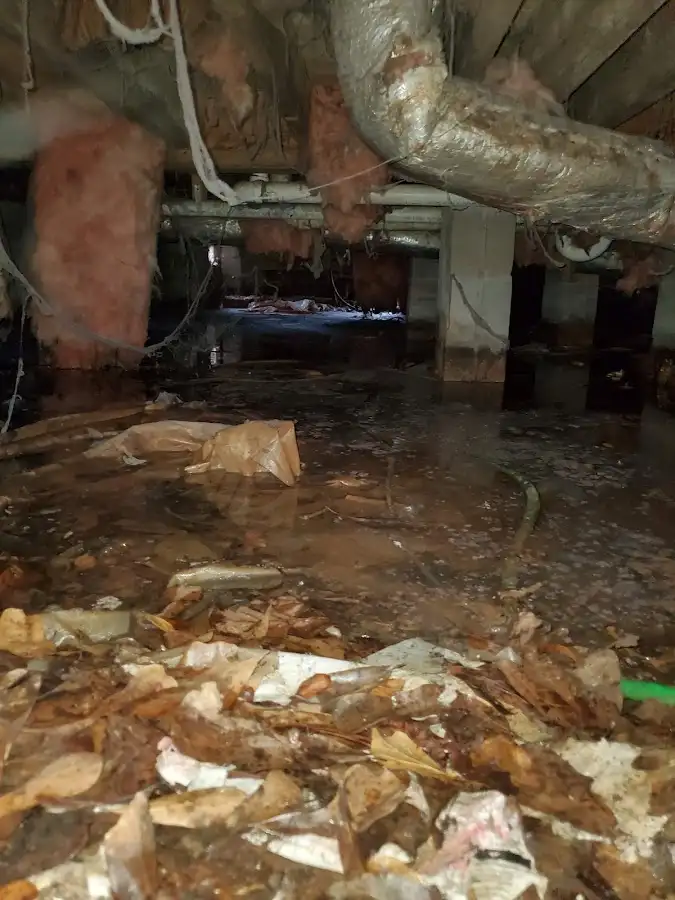 Crawl space flood assessment for Commercial Water Damage Restoration in Kenwood